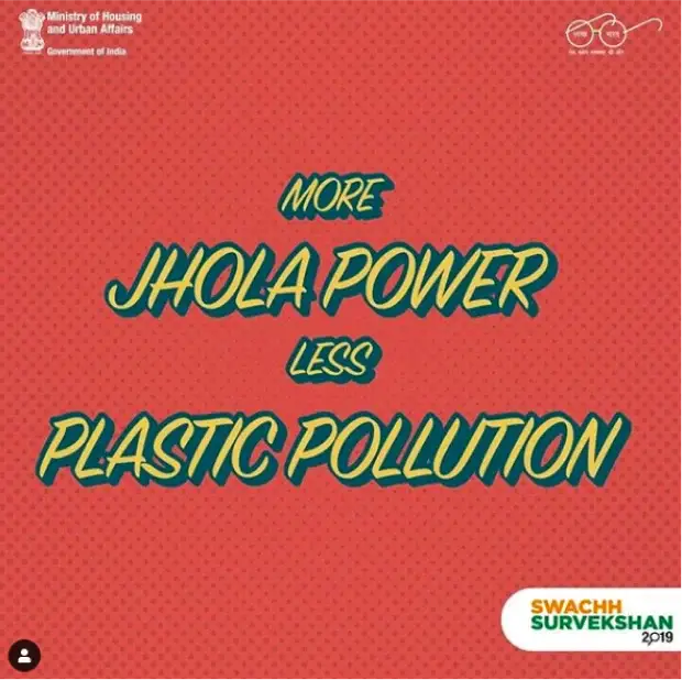 the cover of a book with the words more jhola power less plastic pollution.